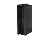 LANBERG Szafa instalacyjna rack stojąca 19 42U 800x1000 czarna, drzwi szklane LCD (Flat pack) FF01-8042-12BL - 1259209 - zdjęcie 4